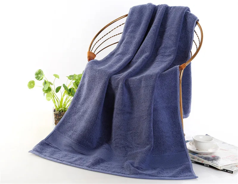 100% pure cotton towel, high-quality bath towel, 5-star hotel thick beach towel, softer 70x140cm thick bath towel
