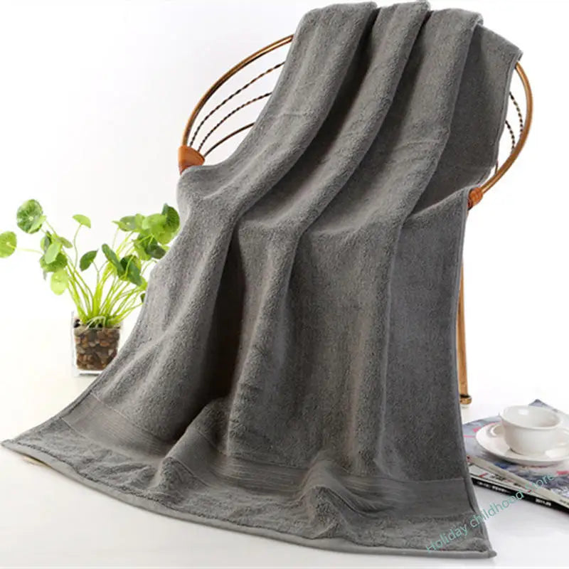 100% pure cotton towel, high-quality bath towel, 5-star hotel thick beach towel, softer 70x140cm thick bath towel